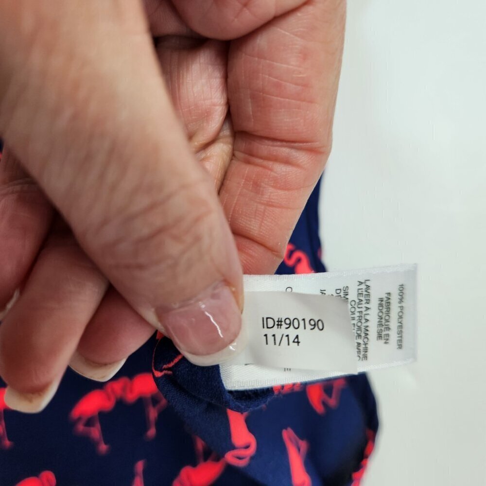Express Portofina Flamingo Print Button Front Women's XS Extra Small - Picture 10 of 13